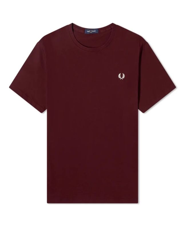 spezial madrid Fred Perry Crew Neck Tee Oxblood