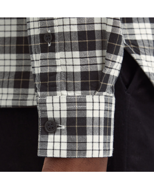 Spezial Madrid Fred Perry Tartan Oxford Shirt Ecru