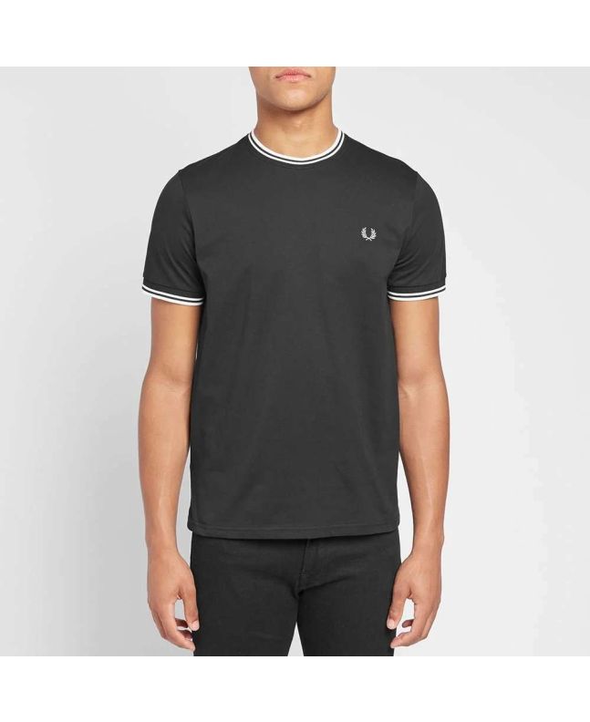 Spezial Madrid Fred Perry Twin Tipped Tee Black