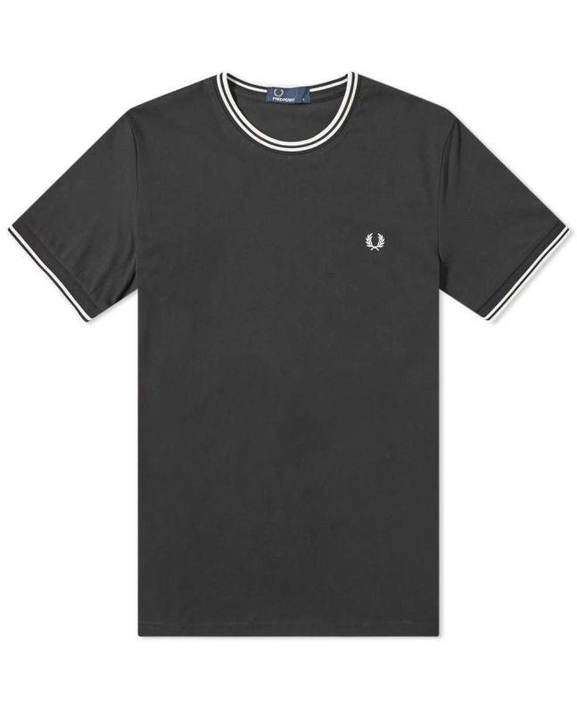 Spezial Madrid Fred Perry Twin Tipped Tee Black
