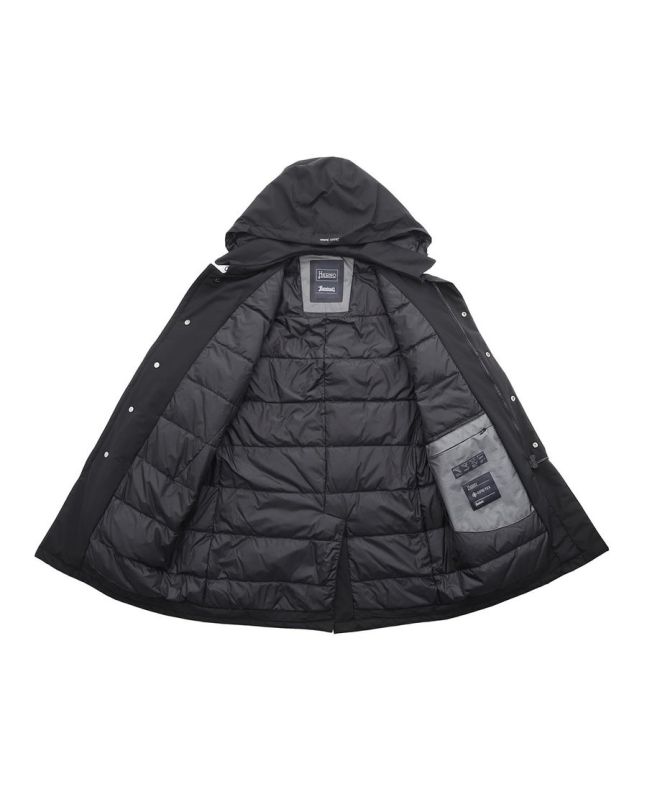 Spezial Madrid Herno Laminar 2 Layer Carcoat Black