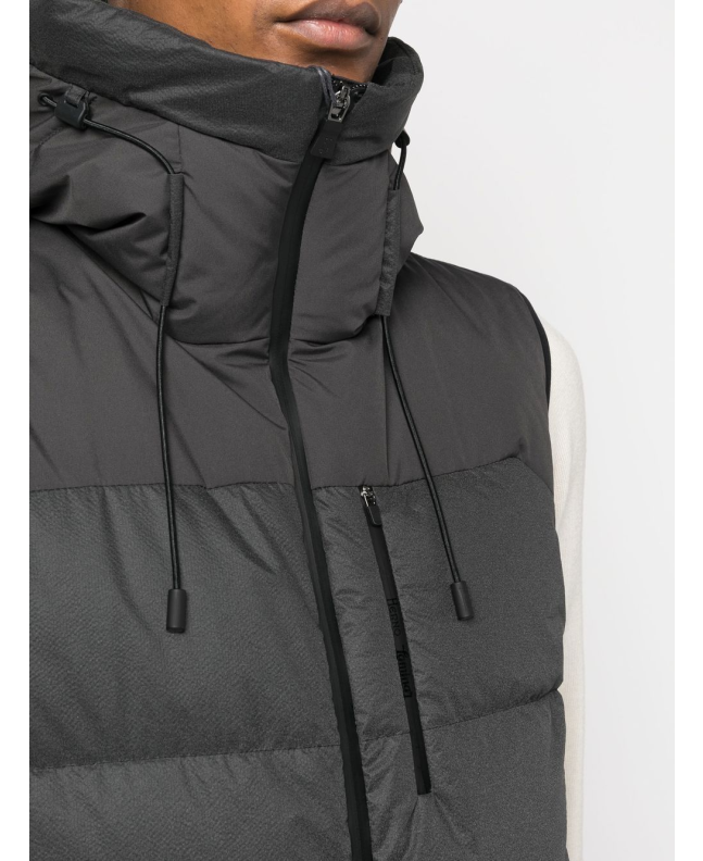 Spezial Madrid Herno Padded Vest Hooded Black