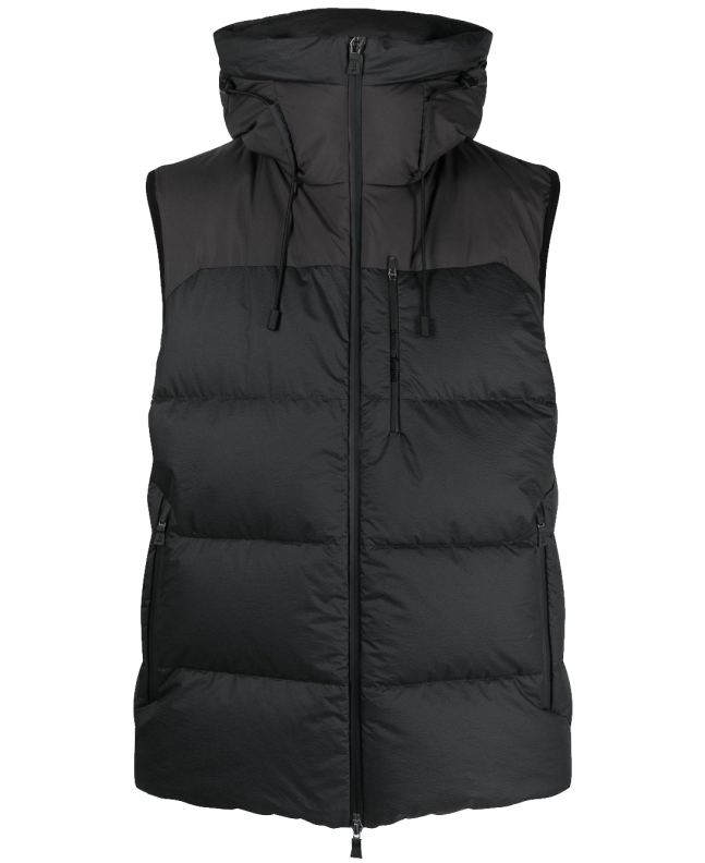 spezial madrid Herno Padded Vest Hooded Black