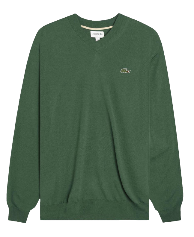spezial madrid Lacoste Jersey Tricot V Neck Green