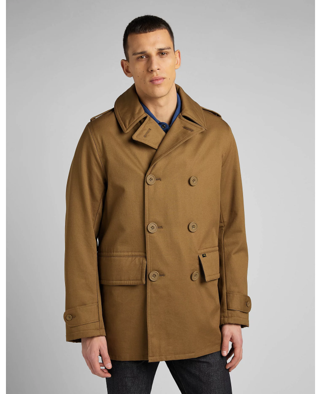 Spezial Madrid Lee 101 Reefer Jacket Dark Tan