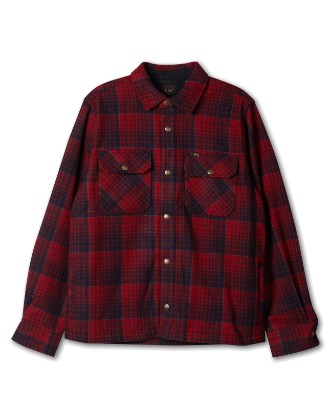spezial madrid Lee 101 Wool Overshirt Salsa Red