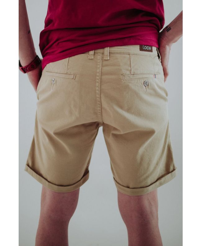 Spezial Madrid Loco Bermuda Chino Shorts Beige
