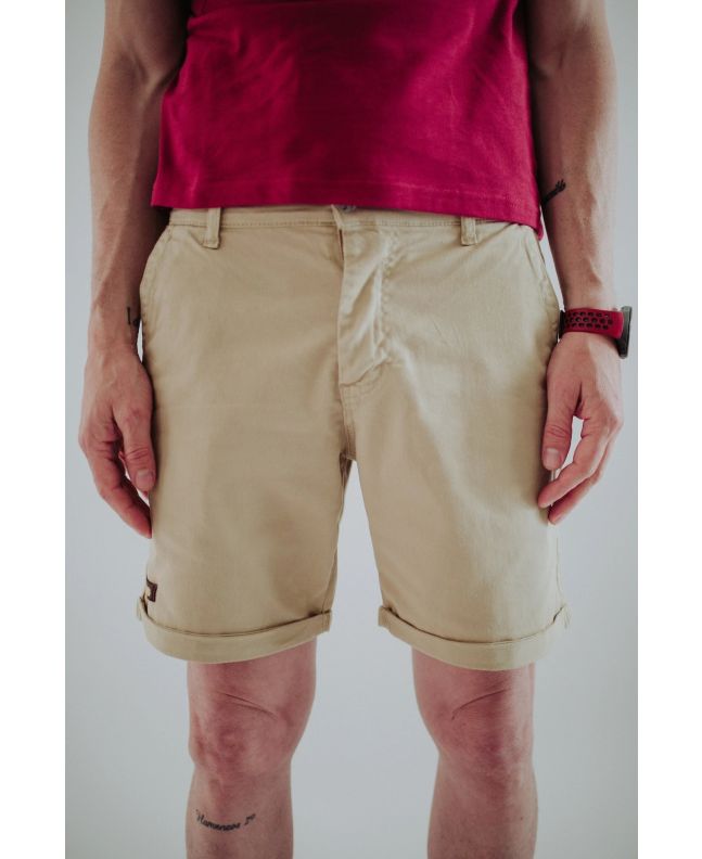 spezial madrid Loco Bermuda Chino Shorts Beige