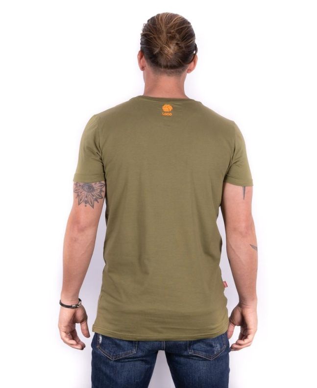 Spezial Madrid Loco Marco Lenders Tee Army & Orange