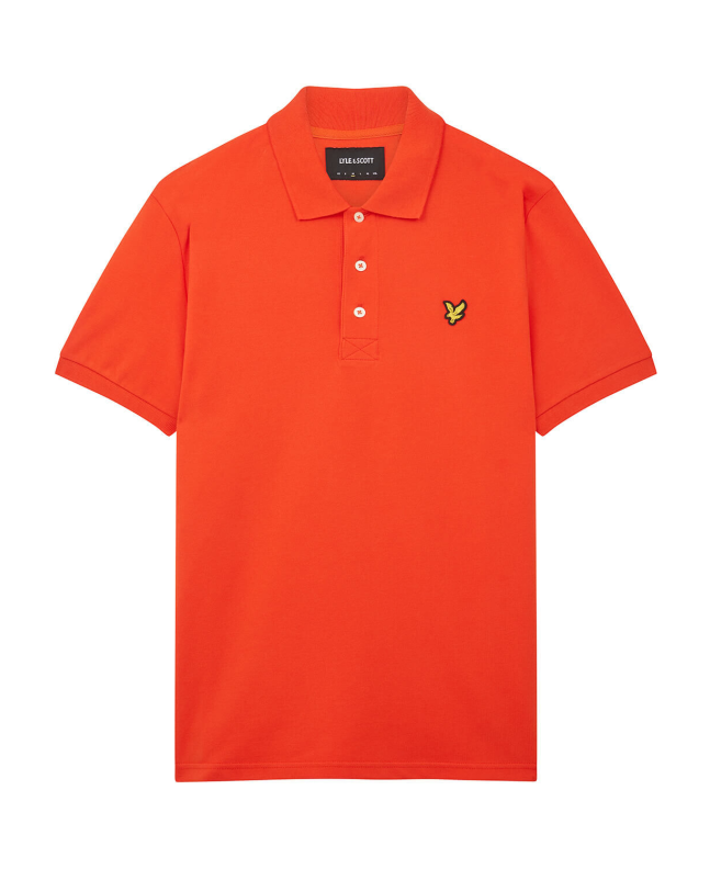 Spezial Madrid Lyle & Scott Plain Polo Shirt Orange
