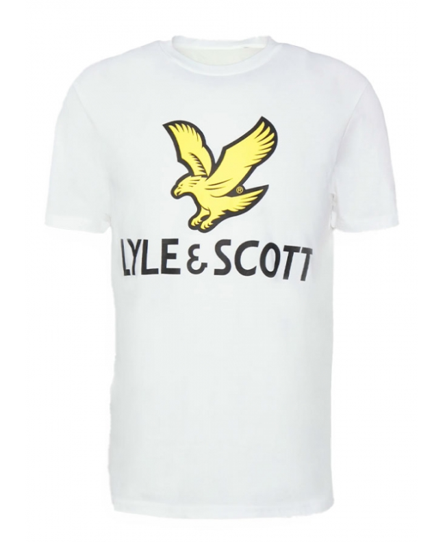 spezial madrid Lyle & Scott Sports Printed Tee White