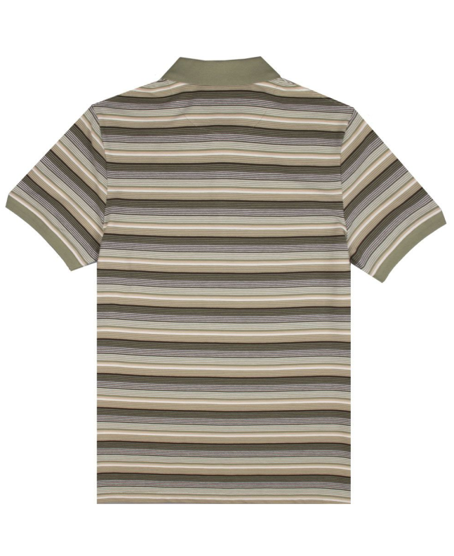 Spezial Madrid Lyle & Scott Stripe Polo Shirt Moss
