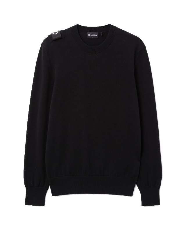 spezial madrid MA.Strum Crew Neck Knit Jet Black