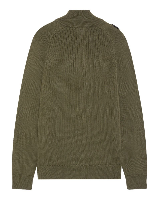 Spezial Madrid MA.Strum Quarter Zip Knit Oil Slick