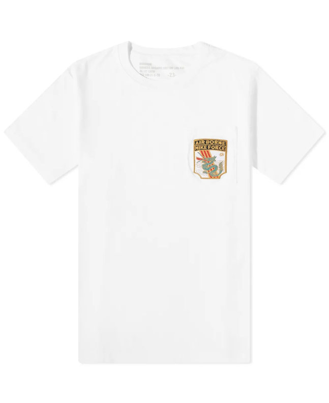spezial madrid Maharishi Airborne Pocket Tee White
