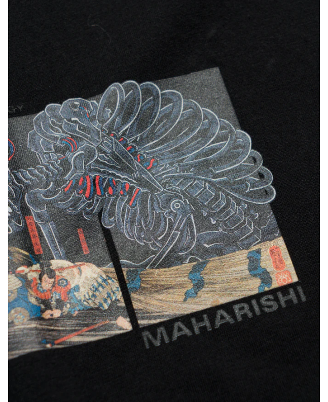 Spezial Madrid Maharishi Ciber Skeleton Tee Black