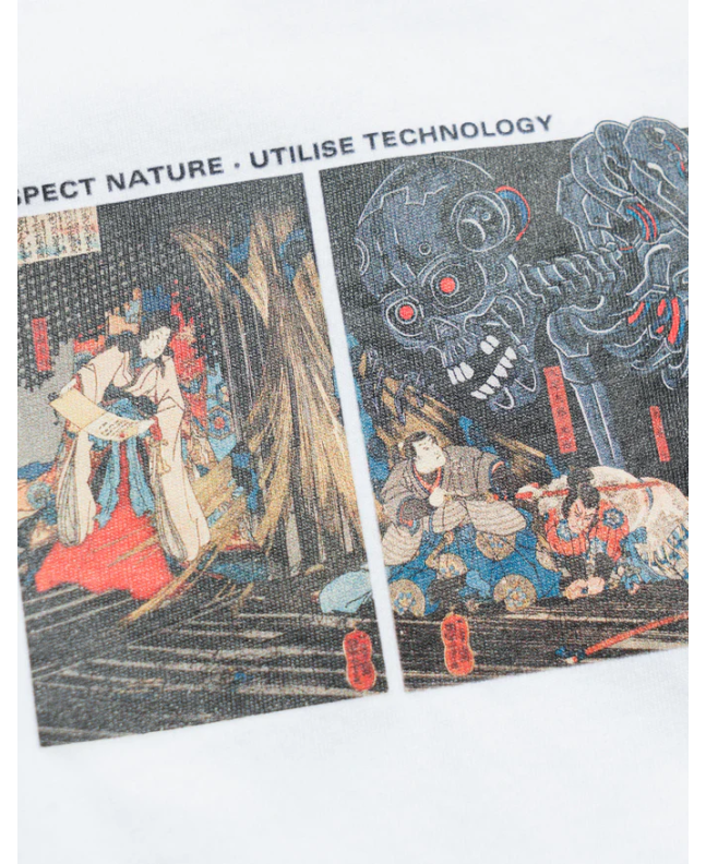 Spezial Madrid Maharishi Ciber Skeleton Tee White