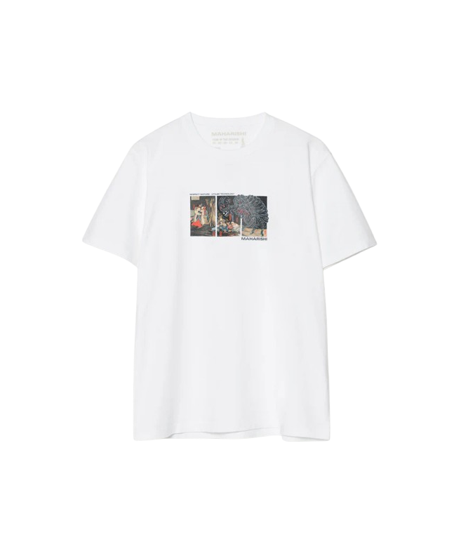 spezial madrid Maharishi Ciber Skeleton Tee White