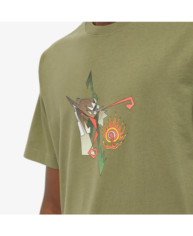 Spezial Madrid Maharishi Cubist Dragon Tee Olive