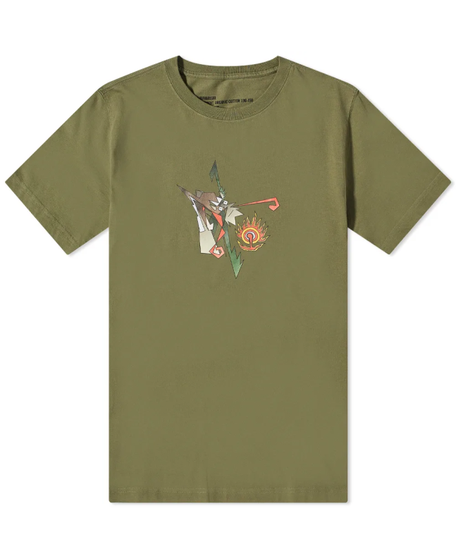 spezial madrid Maharishi Cubist Dragon Tee Olive