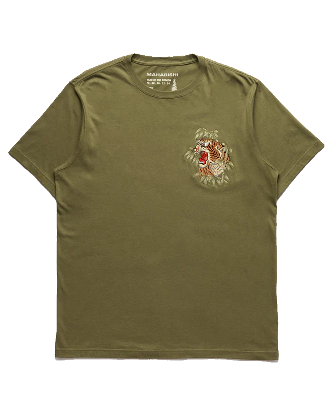 spezial madrid Maharishi Maha Tiger Tee Olive