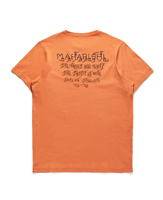 Spezial Madrid Maharishi Thai Script Tee Rust
