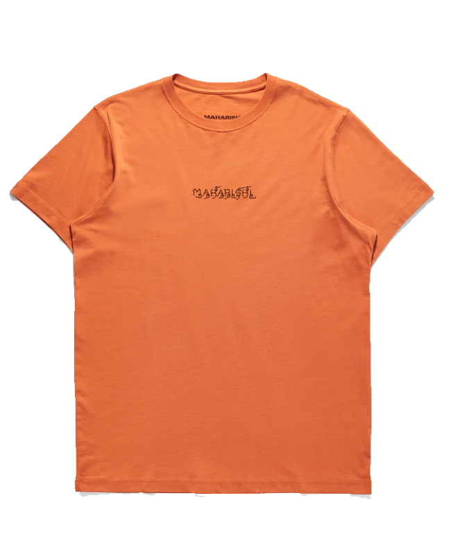 spezial madrid Maharishi Thai Script Tee Rust