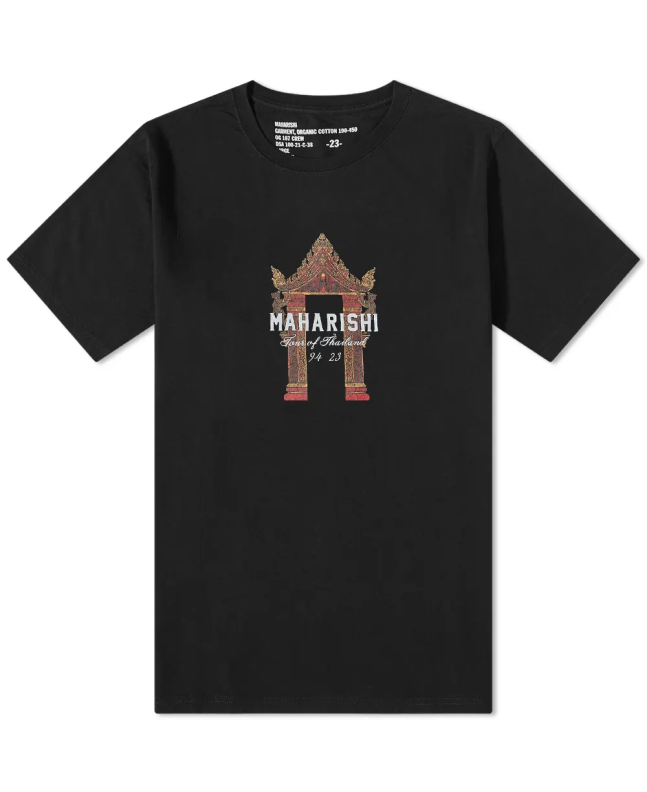 spezial madrid Maharishi Thai Temple Tee Black
