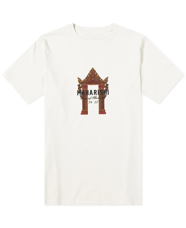 spezial madrid Maharishi Thai Temple Tee Ecru