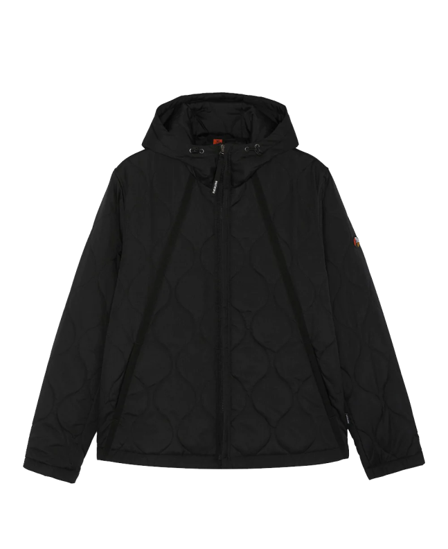 spezial madrid Raeburn SL Quilted Anorak Black