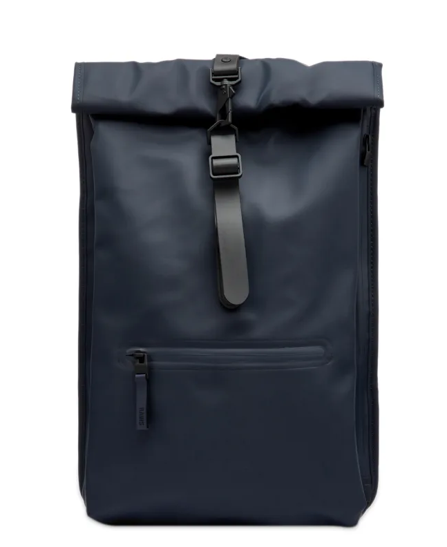 spezial madrid Rains Rolltop Rucksack Navy