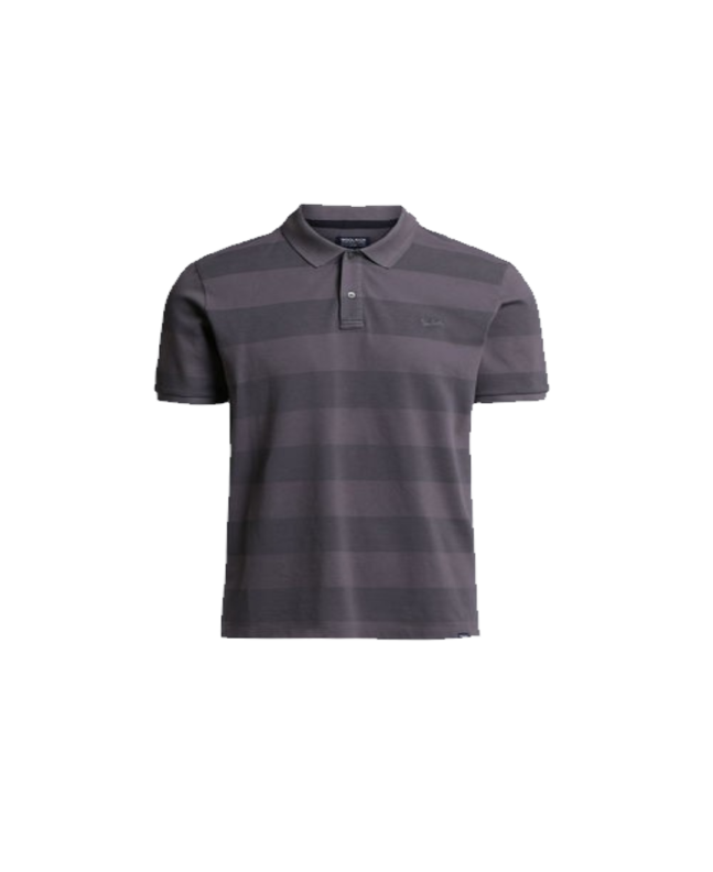 spezial madrid Woolrich Striped Polo Steel Grey