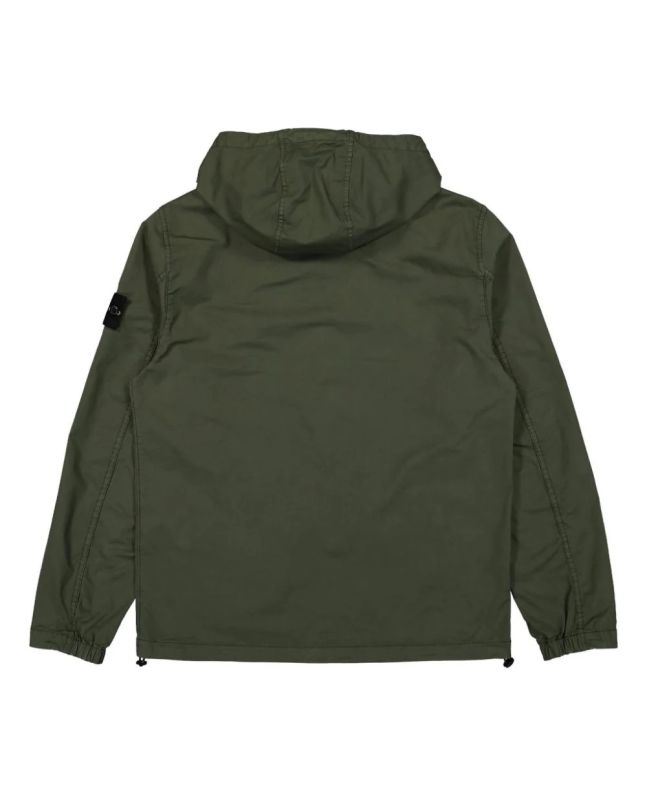 Spezial Madrid Stone Island 10110 Supima® Cotton Twill Stretch-TC Overshirt Olive