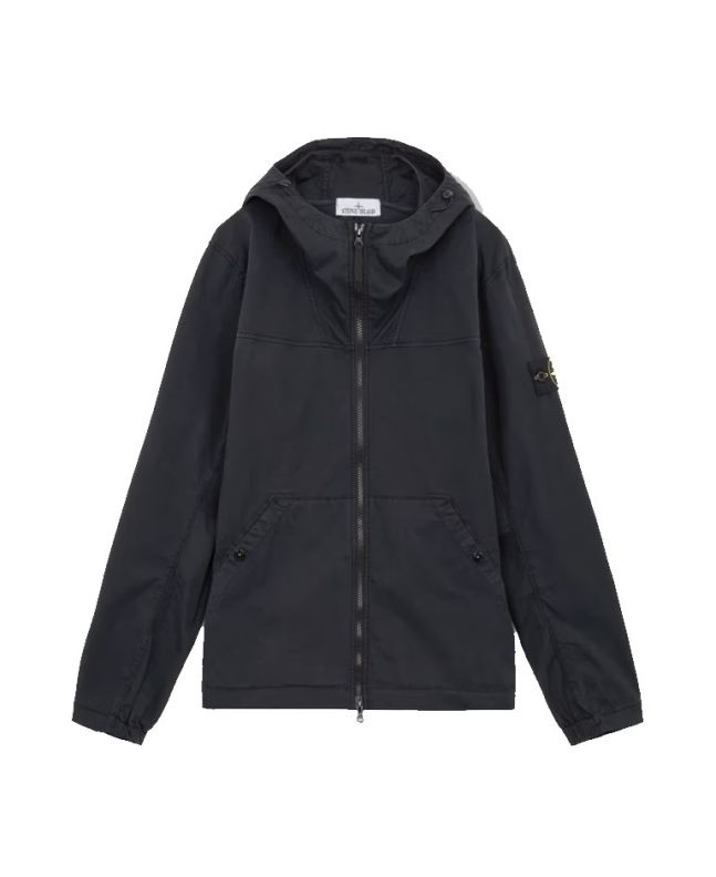spezial madrid Stone Island 10110 Supima® Cotton Twill Stretch-TC Overshirt Navy Blue