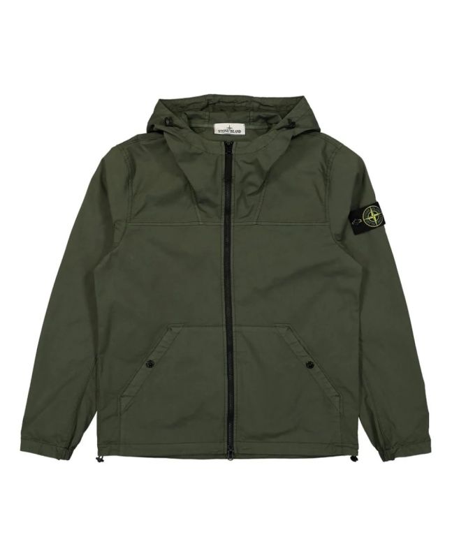spezial madrid Stone Island 10110 Supima® Cotton Twill Stretch-TC Overshirt Olive