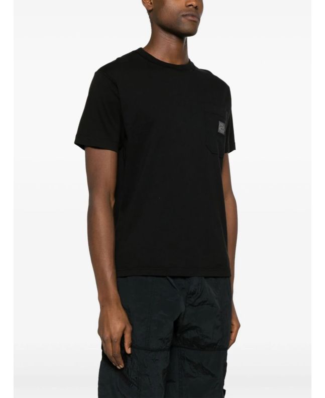 Spezial Madrid Stone Island 21957 'Fissato' Treatment Tee Black