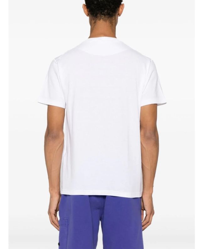 Spezial Madrid Stone Island 21957 'Fissato' Treatment Tee White