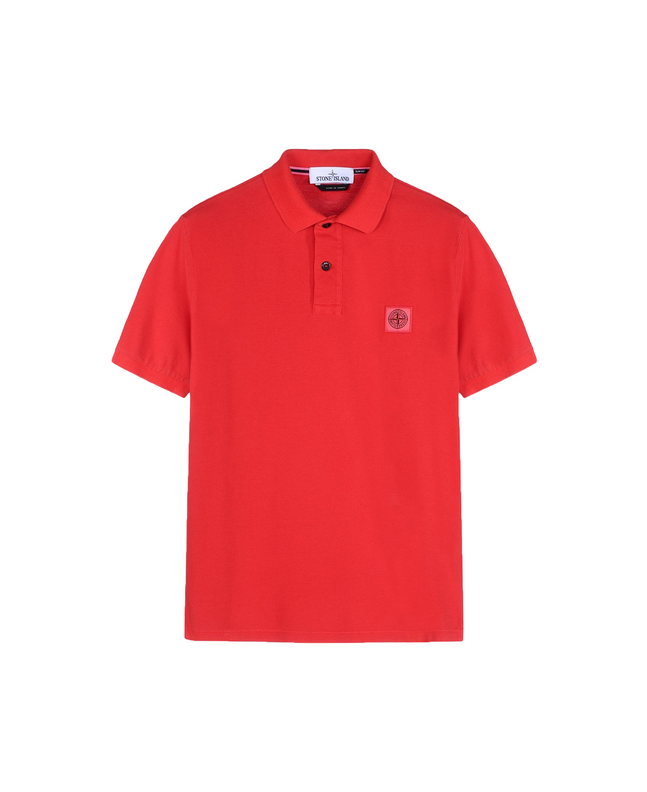 spezial madrid Stone Island 22S67 Pigment Dyed Polo Coral