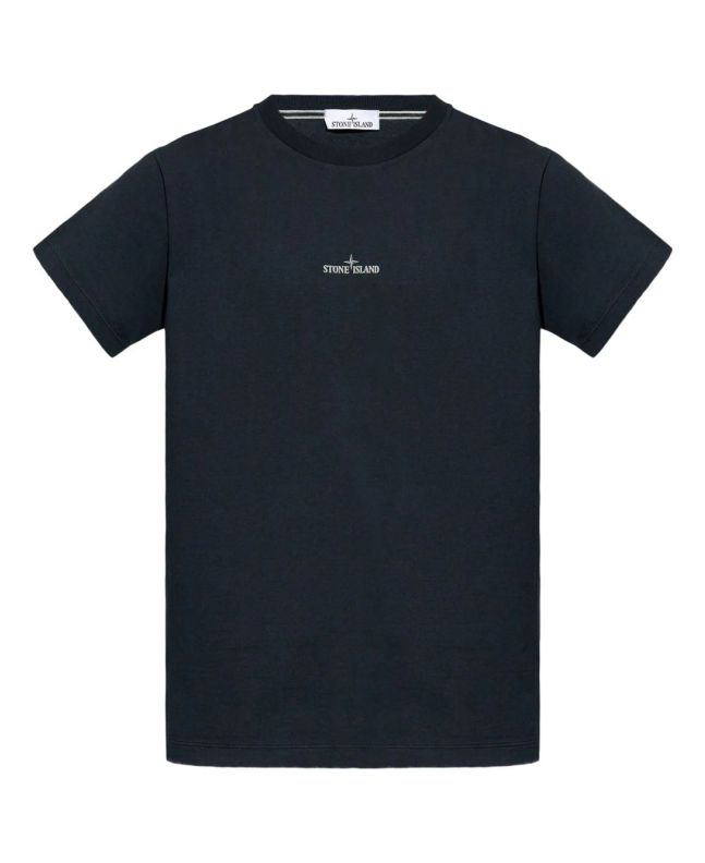 spezial madrid Stone Island 2NS81 Badge Back Cotton Jersey Tee Navy Blue