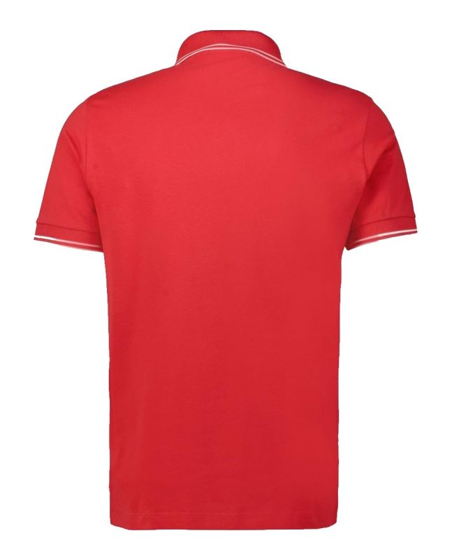 Spezial Madrid Stone Island 2SC18 Patch Program Polo Shirt Red