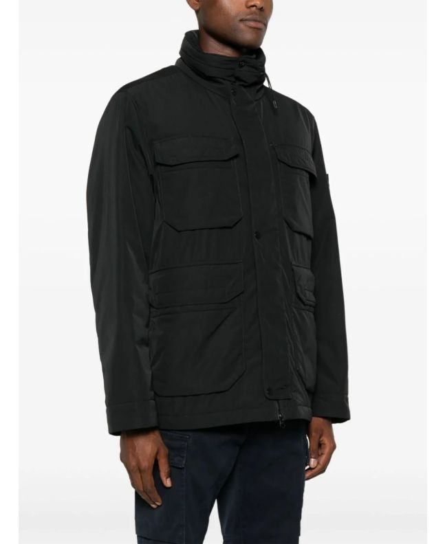 Spezial Madrid Stone Island 43626 Polyester Micro Twill Jacket Black