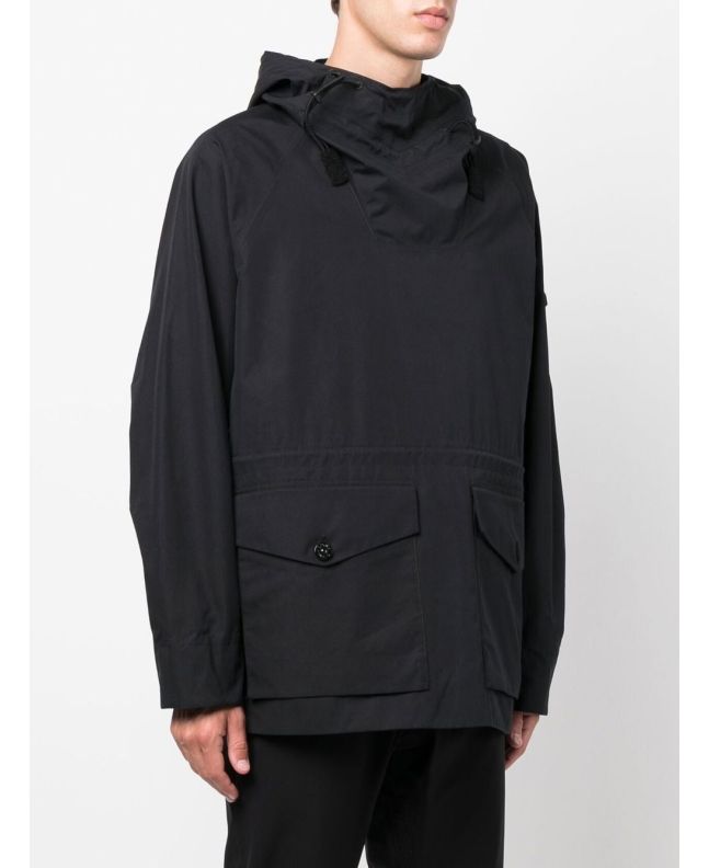 Spezial Madrid Stone Island 438F1 O-Ventile® Ghost Piece Jacket Black