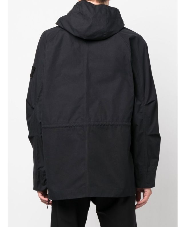 Spezial Madrid Stone Island 438F1 O-Ventile® Ghost Piece Jacket Black