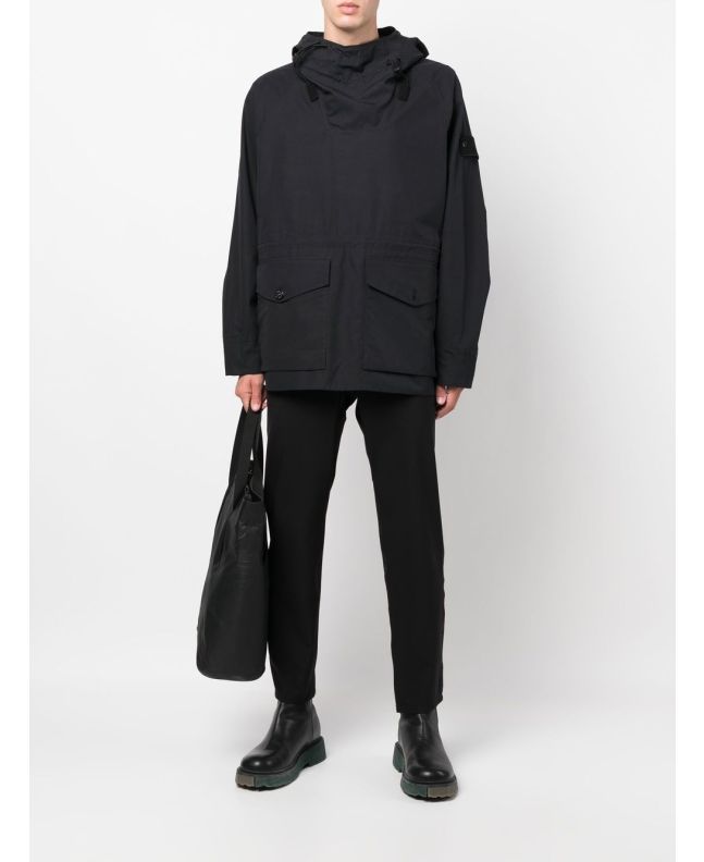 Spezial Madrid Stone Island 438F1 O-Ventile® Ghost Piece Jacket Black