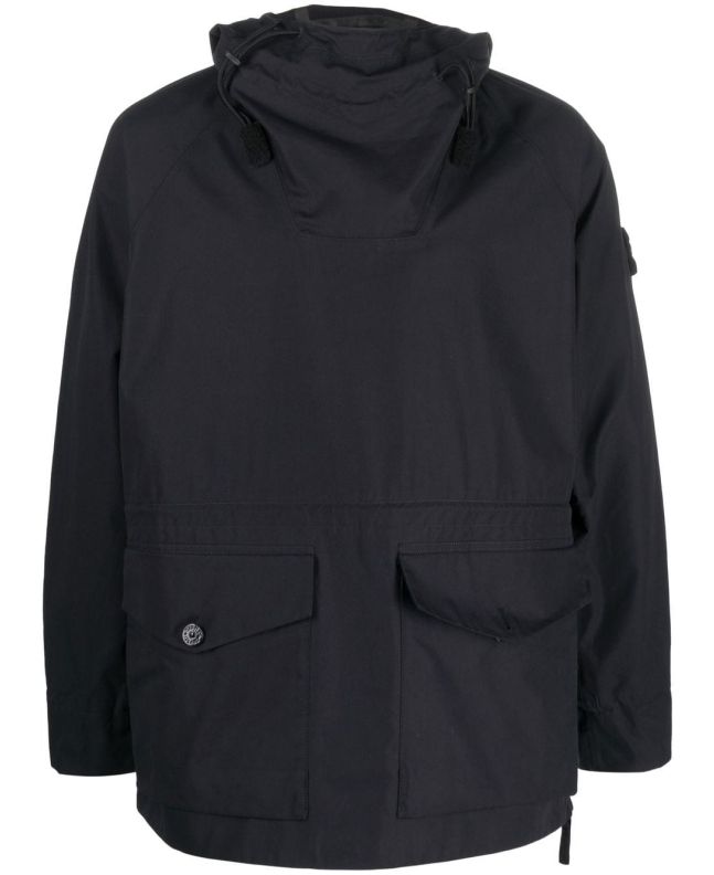 Spezial Madrid Stone Island 438F1 O-Ventile® Ghost Piece Jacket Black