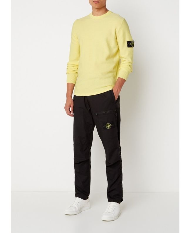 Spezial Madrid Stone Island 526A1 Stretch Wool Crewneck Lemon