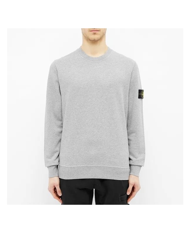 Spezial Madrid Stone Island 63051 Crew Neck Sweatshirt Dust Melange