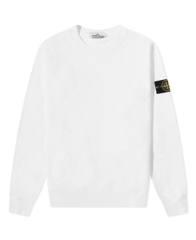 spezial madrid Stone Island 63051 Crew Neck Sweatshirt White