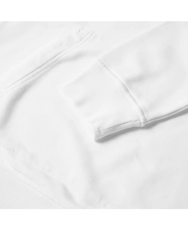 Spezial Madrid Stone Island 64151 Garment Dyed Popover Hoody White