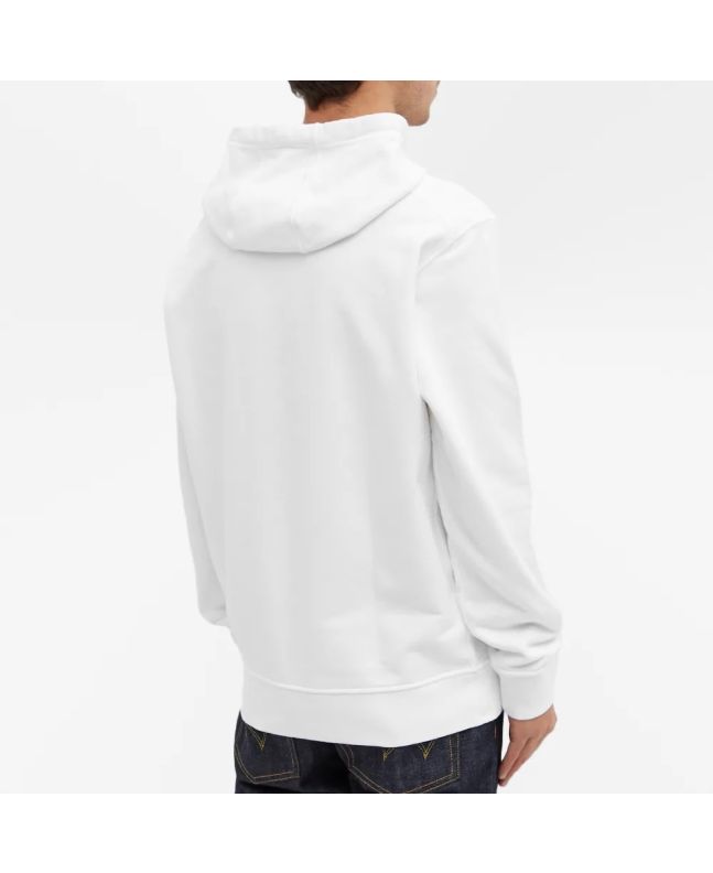Spezial Madrid Stone Island 64151 Garment Dyed Popover Hoody White